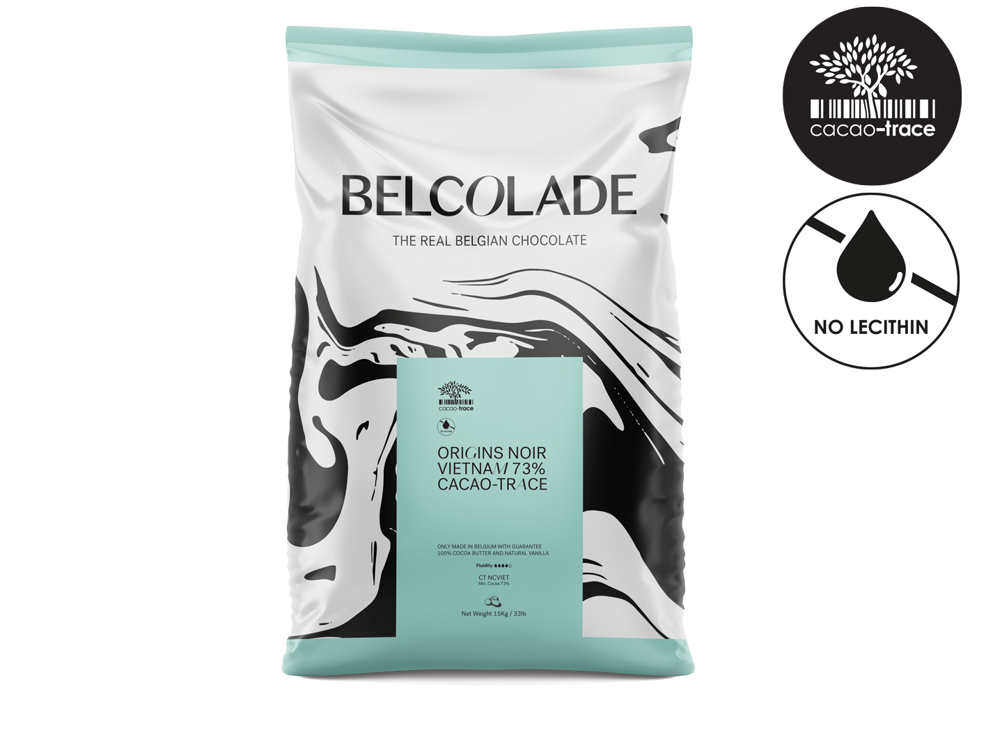 Belcolade origins noir vietnam 73% cacao-trace