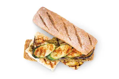 Σάντουιτς με πέστο & ψητά λαχανικά